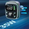 GZ08 Car BT MP3 Player with Car Charger Fast Charging Digital Display Voltage Lossless Audio Quality