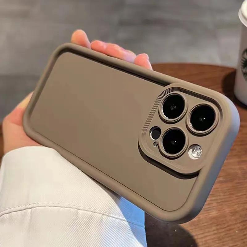 Luxury Soft Liquid Silicone Phone Case For iPhone 15 Pro Max 14 13 12 11 Pro Max 7 8 14 15 Plus XS X XR SE 2020 Shockproof Cover