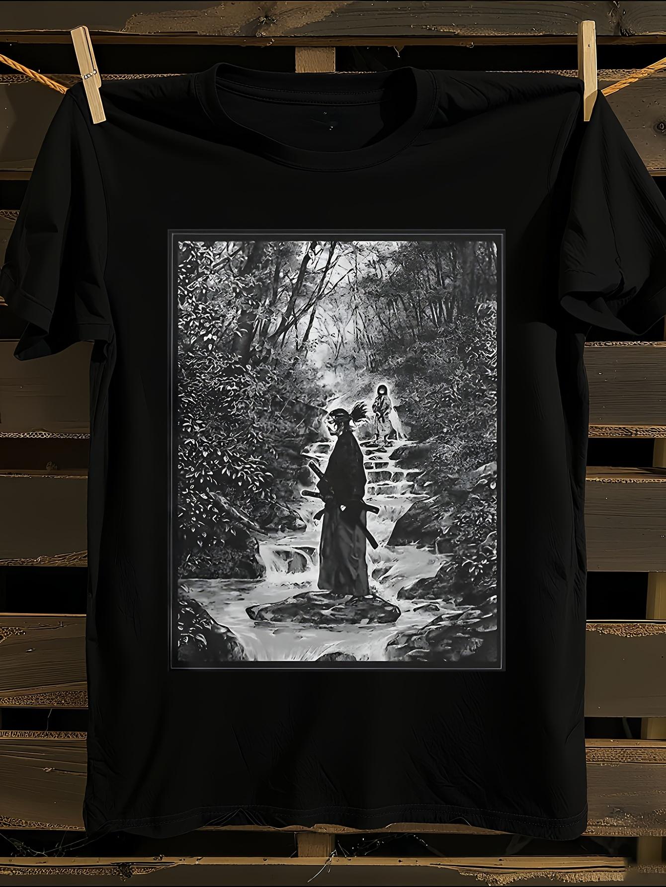 Samurai Manga Graphic Tshirt XXXL