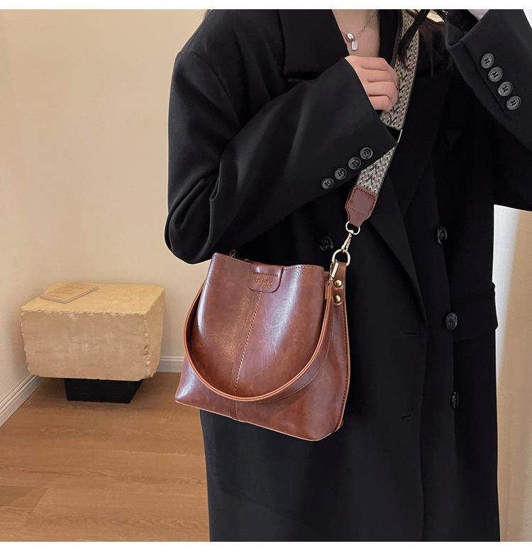 Fashion Trending Luxury Designer Brand Women Bags Female Handbags Solid Bucket Bag for Women 2024 Crossbody Shoulder Bags Totes