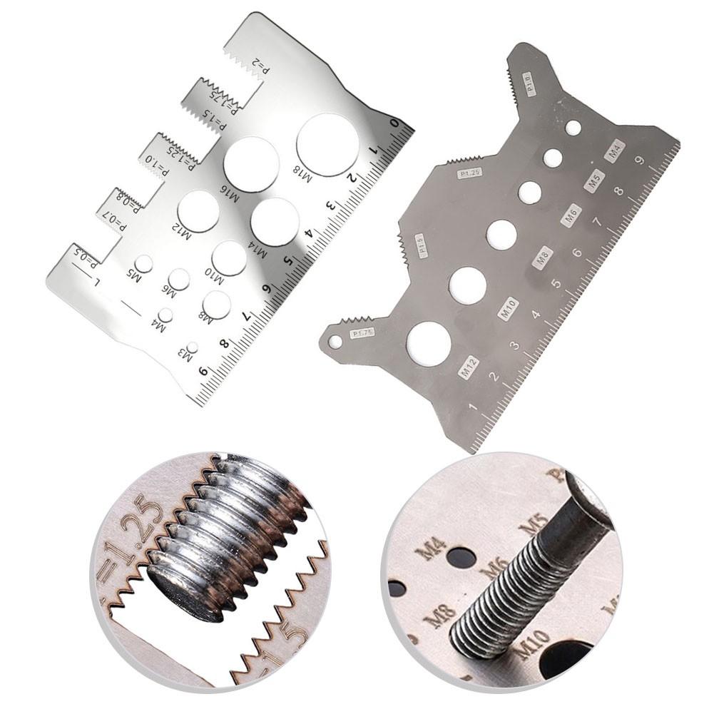 

Измерительная линейка Шагомер резьбы Инструмент для измерения резьбы