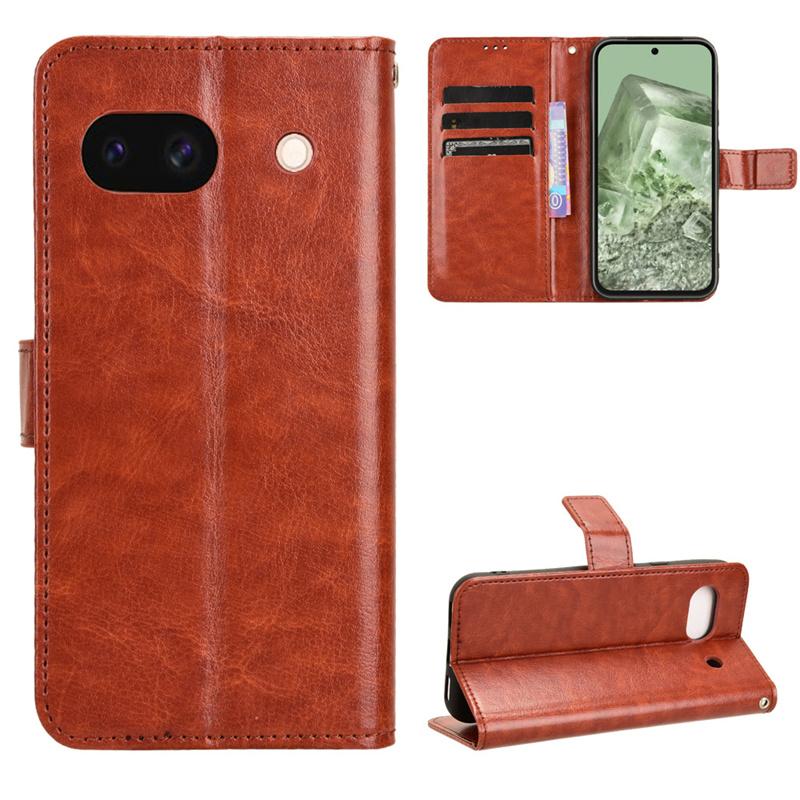 Kožené vyklápěcí pouzdro pro Google Pixel 8A 8 Pro 7A 7 6 6A Pro Ochranný kryt Peněženka Slot na karty Stojánek Nárazuvzdorný držák Business Ochranný kryt