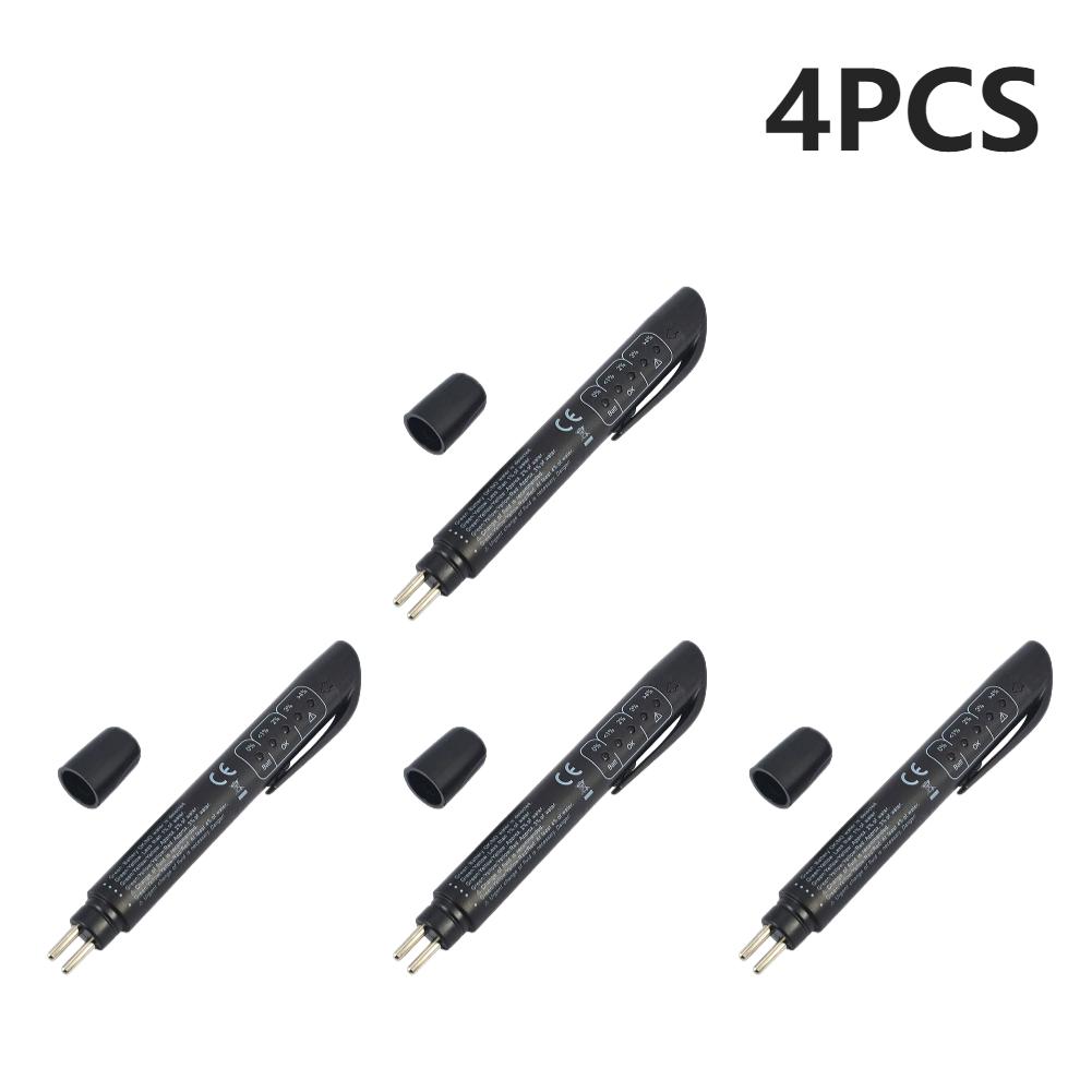 Brake Fluid Liquid Tester Pen Battery Operated Auto Brake Diagnostic Testing Tool Portable with 5 LED Indicators Car Accessories