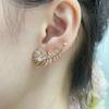 Musla Design Luxury Summer Trend Elegant Ladies Angel Shiny Ear Clip Jewelry Gift