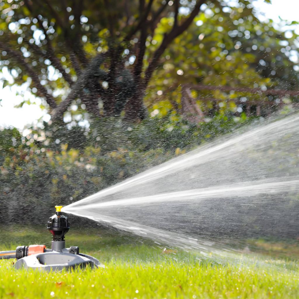 360 Degree Rotating Sprinkler Wide Coverage Automatic Garden Sprinkler Water Spray Spray Head Long-Lasting ABS Plastic Gardening