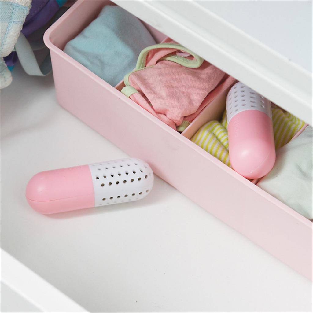 

Capsule Desiccant Shoes To Odor Deodorant Moisture Dehumidifier 2 Pack рожевий