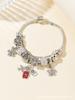 DIY Travel Beaded Bracelet With Passport Suitcase Airplane Charms Sparkling Rhinestone Jewelry For Women