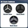 Adesivo per Auto Per Benz Nuovo Emblema Griglia Auto 3D Badge Logo Griglia Anteriore Per Mercedes Benz GLC X253 GLE W166 C292 GLS X166 16-19 Opaco