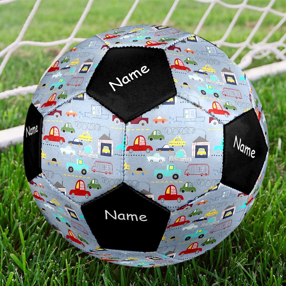 Custom Name Cute Cars Theme Size 5 Soccer Ball, Suitable for Both Indoor and Outdoor Matches, a Gift Suitable for Everyone.