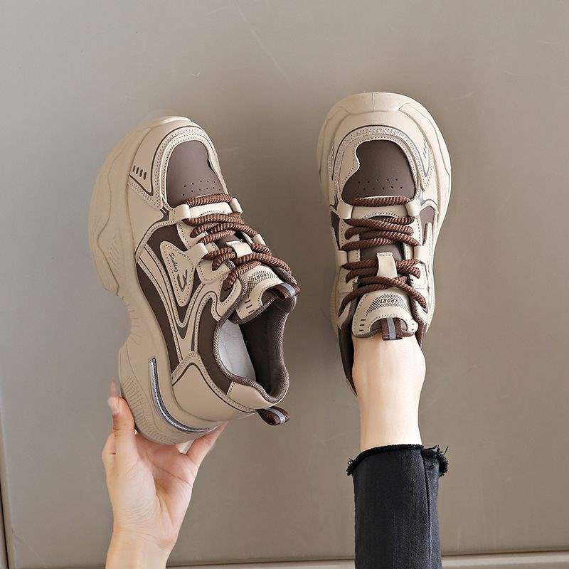 Dad Shoes Children 2025 New Autumn and Winter Small Inner Height Increase Women's Shoes Platform Casual Sports Shoes