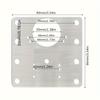 2/4PCS Cabinet Hinge Repair Kit, Adjustable Hidden Hinges w/Screws for Broken Cabinet Doors (Easy Fix Rustproof)