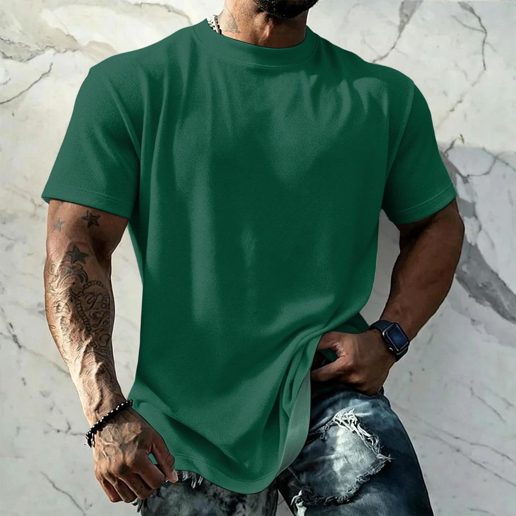 Men's Vintage Short Sleeve T Shirt Loose Fit Breathable Summer Sports Streetwear Casual Everyday Basic Top