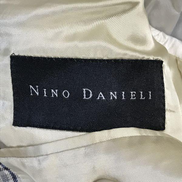 Nino Danieli Tailored Jacket Fully Lined Men L 50 Beige Check(USED)