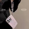 Ribbon Bow Chain Iphone15 Suitable for 14Promax Mobile Phone Case 12 Apple 13 Sweet 11 Electroplating