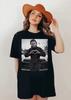 Vintage Halloween Shirt Retro Horror Movie T Shirt Distressed Michael Myers Heart Hands Fashion Casual Loose T Shirts Unisex