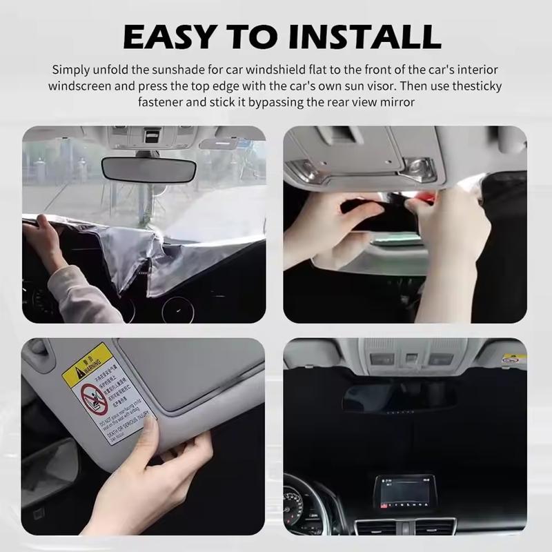 Car Windshield Sun Shade UV Reflective Sun Visor Protection Cover For Toyota Sienna XL30 XL40 2010-2026