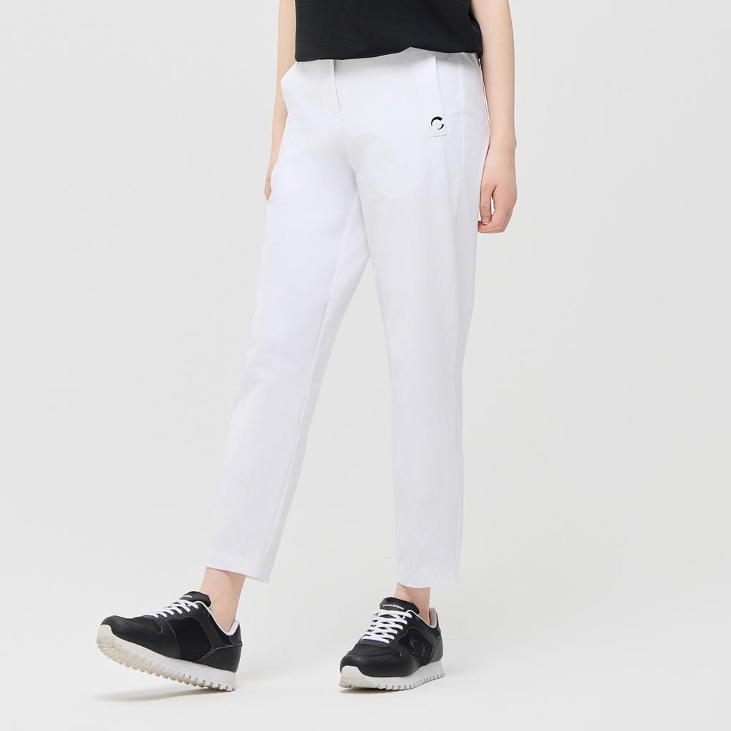 CHALLENGER Women'S Essential Tapered Fit Cargo Golf Pants White