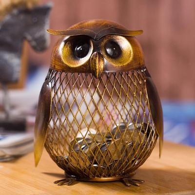 Cartoon Animal Money Bank Iron Art Metal Decorations