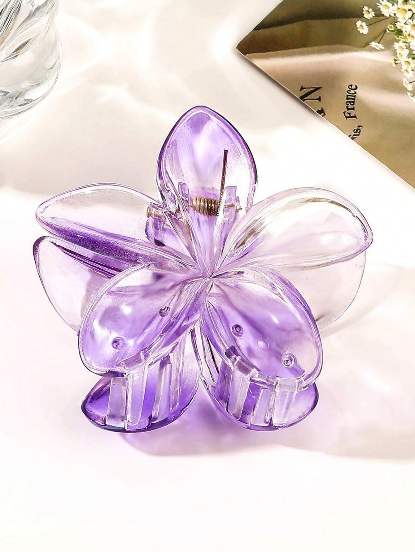 

1/4 шт. Модные дофаминовые прозрачные заколки для волос в виде яйца и цветка для женщин, девушек, для вечеринки, аксессуары для волос