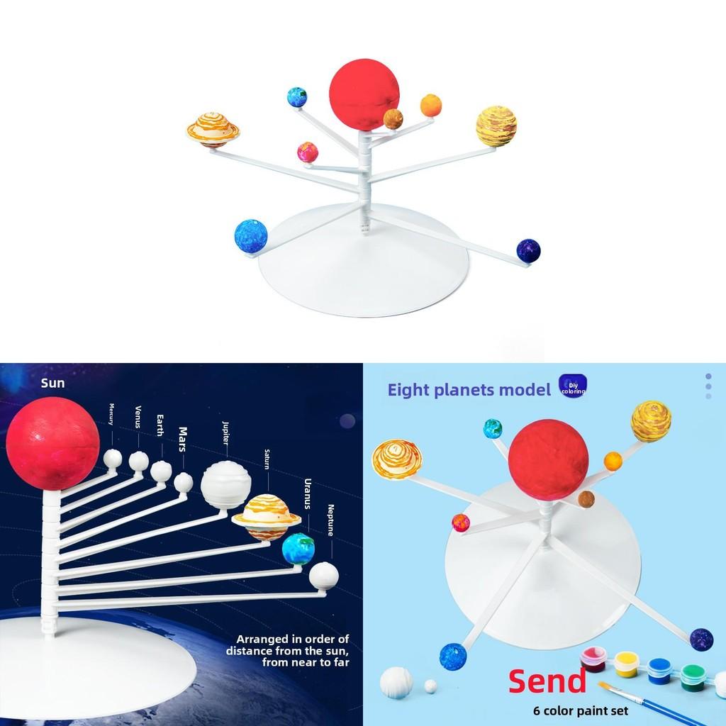 Solar System Educational Model Kit For Kids Science Diy Physics Classroom Learning