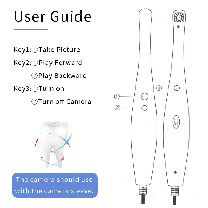 Dental USB Intraoral Camera HD 4 Mega Pixels Endoscope Camera With Storage Card 6 LED Light Lens Dental Intra Oral Camera