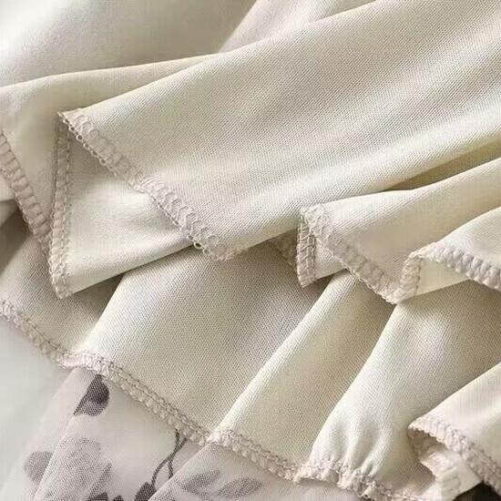 Flokowanie siateczkowa półspódniczka damska letnia średniej długości wąska drapowana spódnica z przędzy Super wróżka plisowana spódnica moda odzież damska