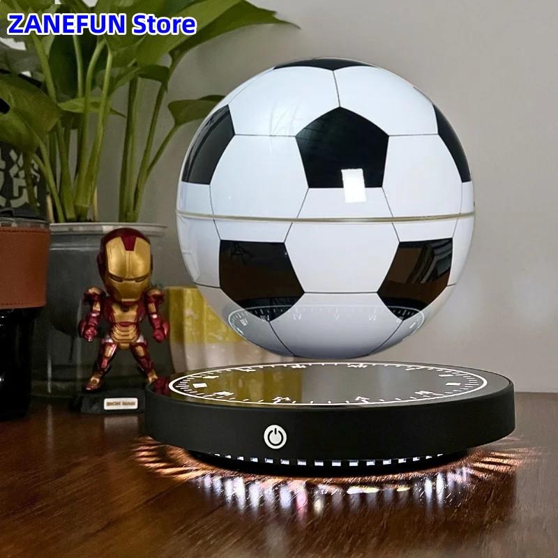 Magnetic Floating Football Globe for Soccer Ball Magnetic Levitating LED Night Light Floating Novelty Night Light Christmas Gift