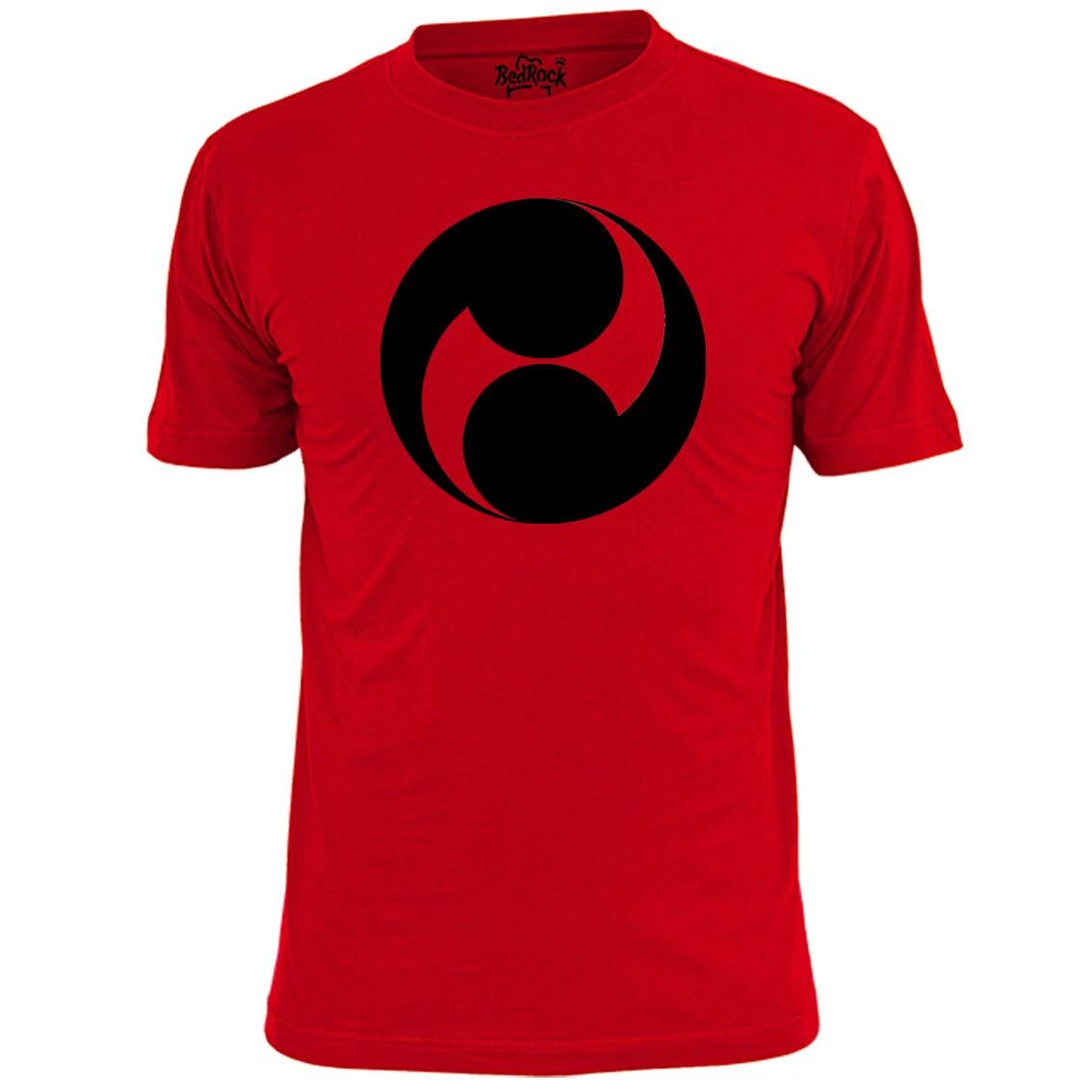 

Mens Tomoe Japanese Symbol Stencil T shirt Art Tattoo 4XL