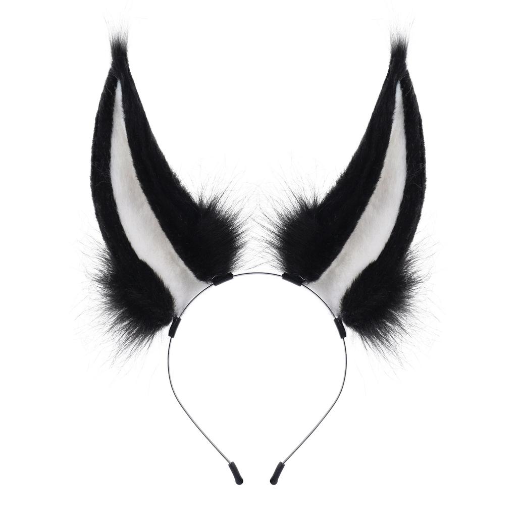 Handmade plush simulated rabbit ears comic show cosplay performance animal ear headband headdress props