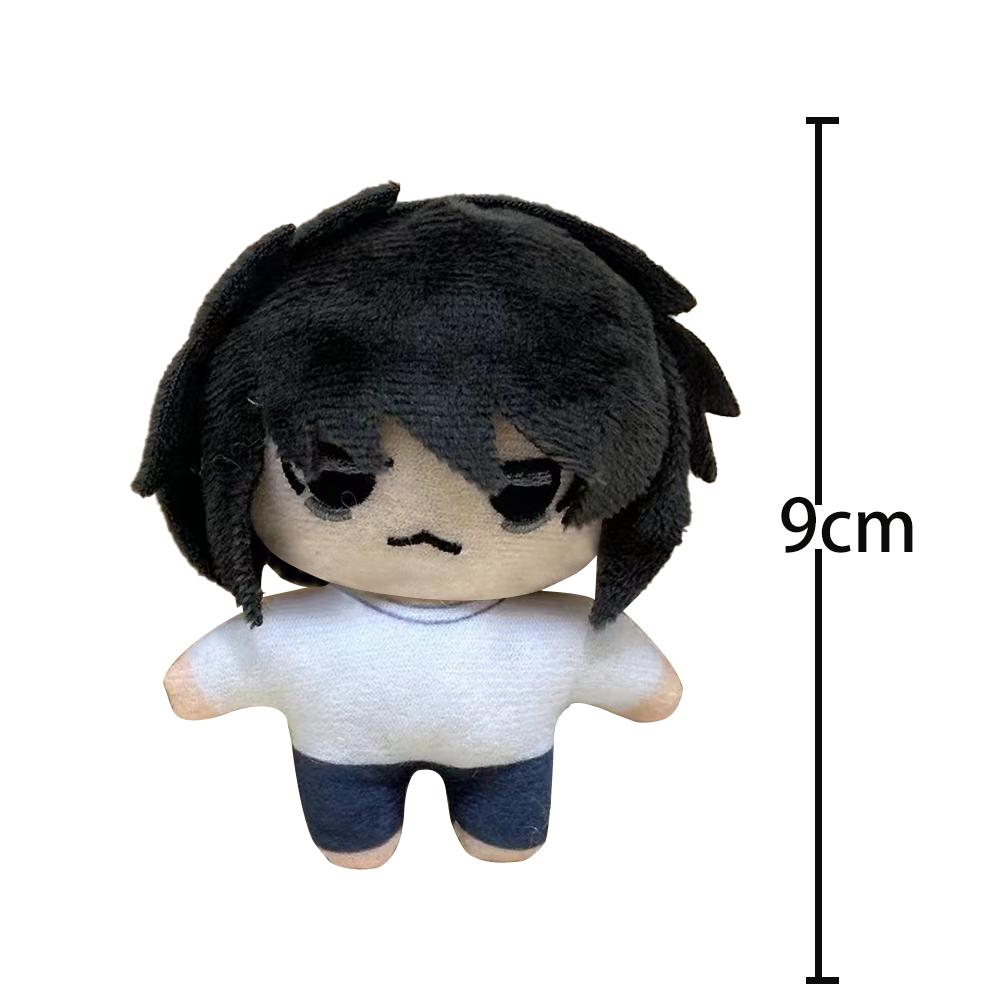 9cm Anime Death Yagami Light Amane Misa Cosplay toys Anime Plush Pendant L Keyrings Mihael Keehl plush Key Chains Bag Decor Gift