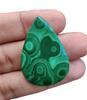 Pendent Size Pear Natural Malachite Cabochon, 56.60 Carat, Healing Gemstone, Loose Stones, Malachite Cabochon, 40x28x4 MM.