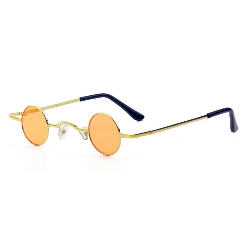 Retro ROC Small Round Prince Mirror Punk Mini Hip Hop Sunglasses