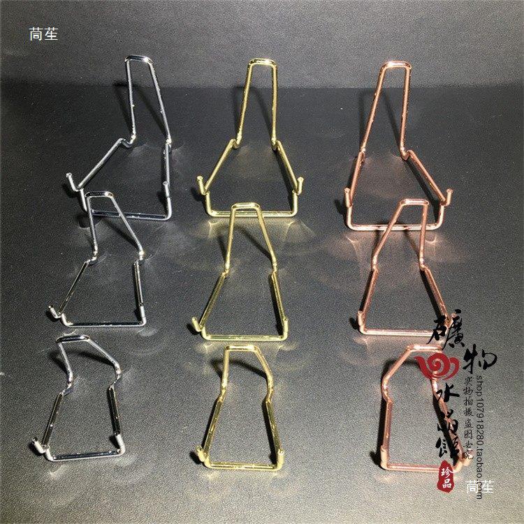 Crystal Stone Metal Bracket Alloy Display Shelf Decor