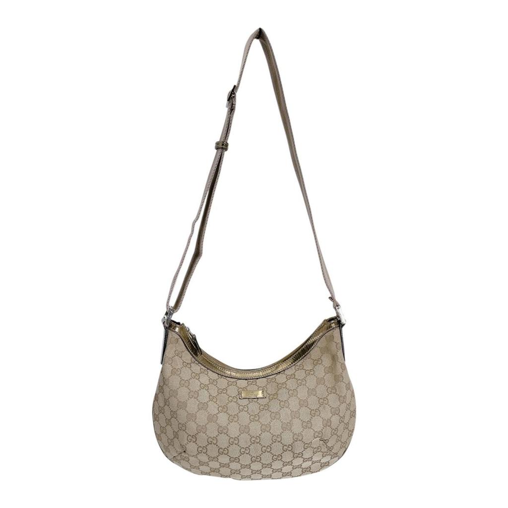 GUCCI GG plus Shoulder Bag Cross body GG Supreme Canvas Brown Women 181092 Used