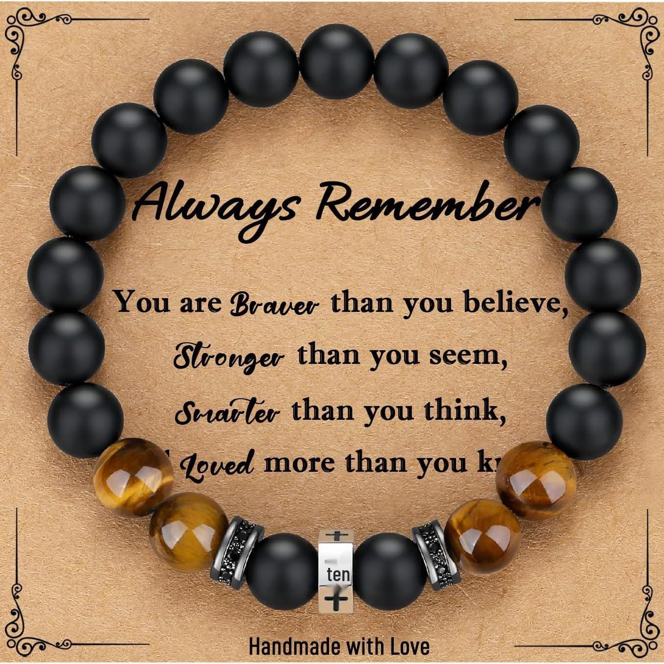 

2024 Bestseller: Men s Yellow Tiger Eye and Obsidian Bracelet