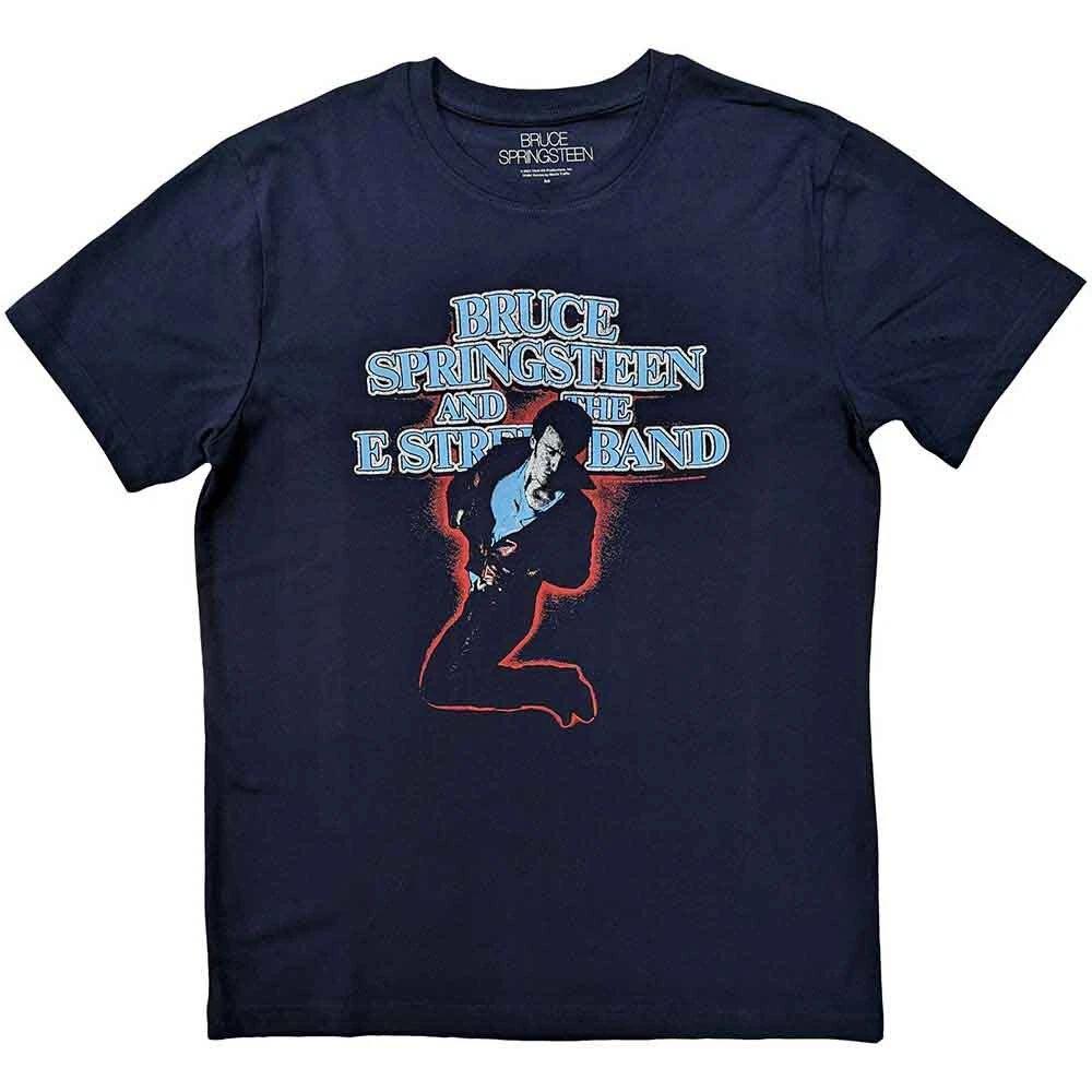 Bruce Springsteen 'The E Street Band' Navy Blue T Shirt - NEW OFFICIAL