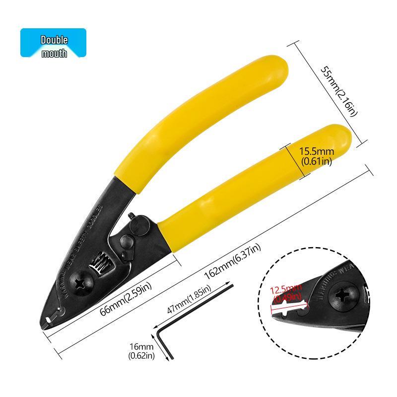 Dual & Three-Hole Fiber Optic Network Cable Stripper