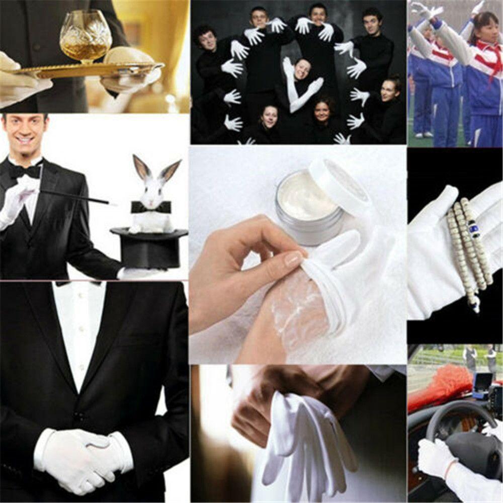 Men Women Moisturising Beauty Magician Anti Dust 100% Cotton Etiquette Gloves Work White Gloves