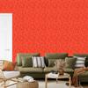 Wallpaper Geometric pattern background red, center red 50x1000