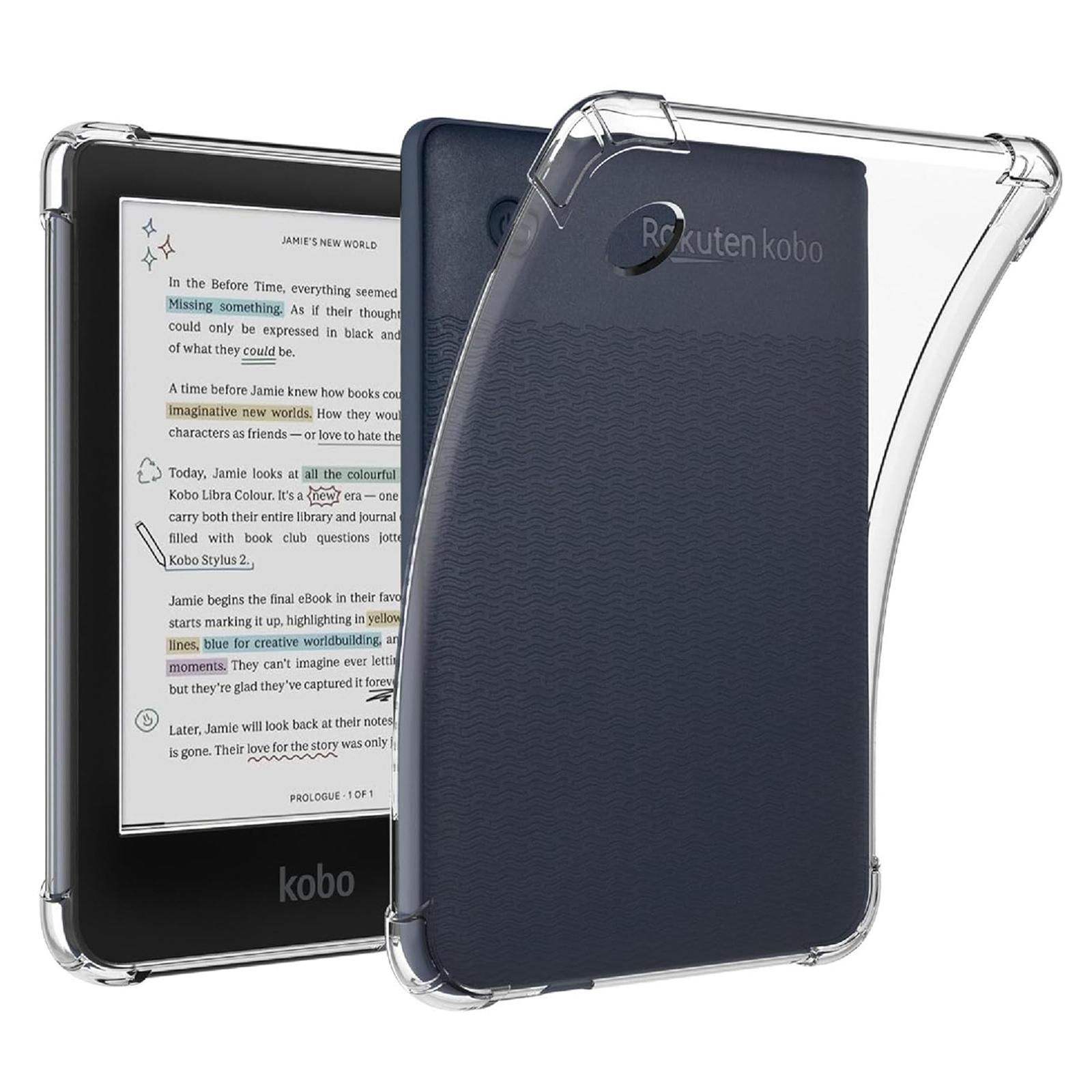

For Kobo Clara Colour/BW Case Four Corner Shockproof Transparent Tablet TPU Cover A