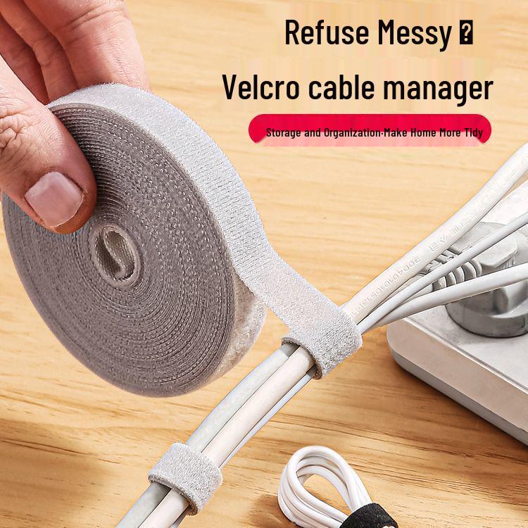 Data Cable Organizer and Desktop Wire Management Strap