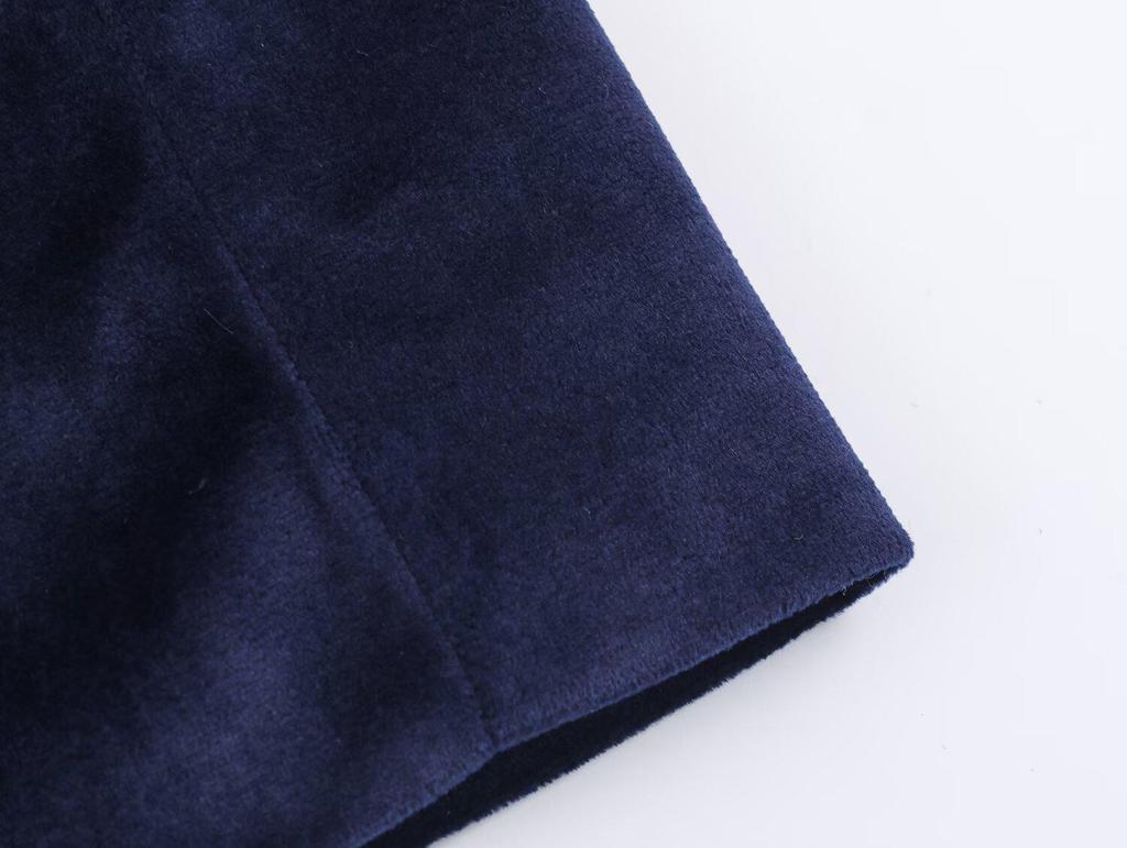 Velvet Suit Jacket & Bell Bottom Pants - Autumn European/American Style