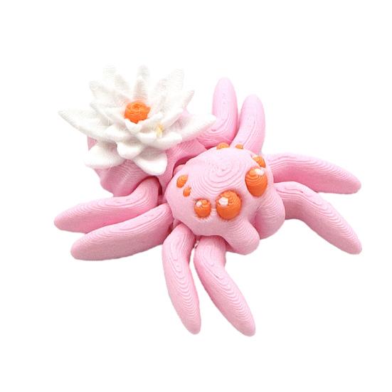 Yousheng 3D Printed Spider Ornament Mini Spider with Movable Joints Colorful Spider Fidget Toy for Kids And Adults Party Favors