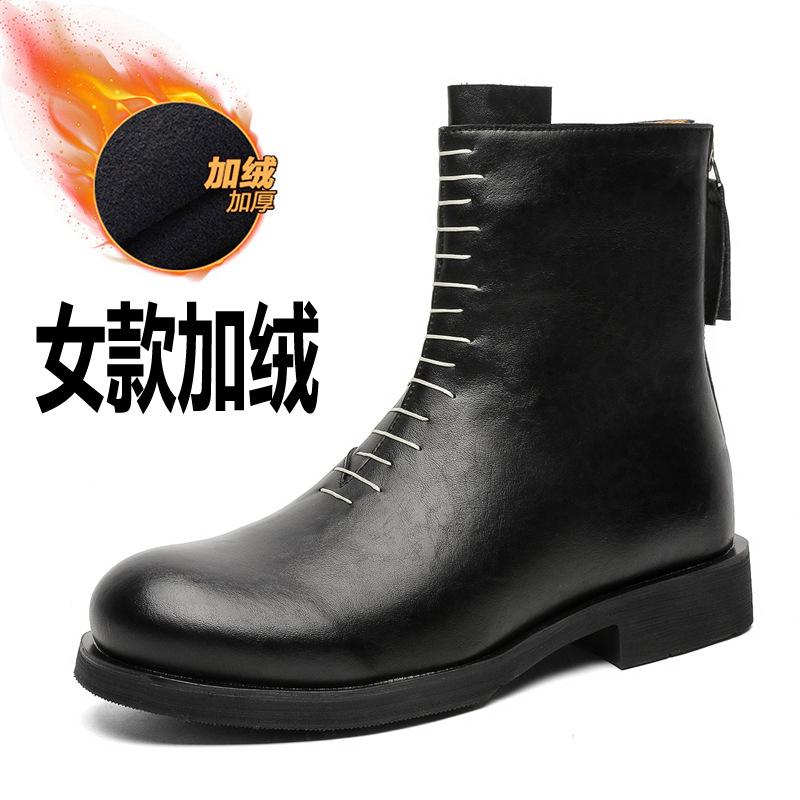 

Вінтажні черевики челсі чоловічі на товстій підошві для збільшення зросту, високі черевики для інструментів, короткі черевики в стилі ретро, повсякденні черевики Мартін 14534-J 39