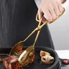 Heat-Resistant Stainless Steel Tongs Buffet Party Catering Serving Tongs Anti-Rust Steak Frying Shovel Outdoor Barbecue Utensils