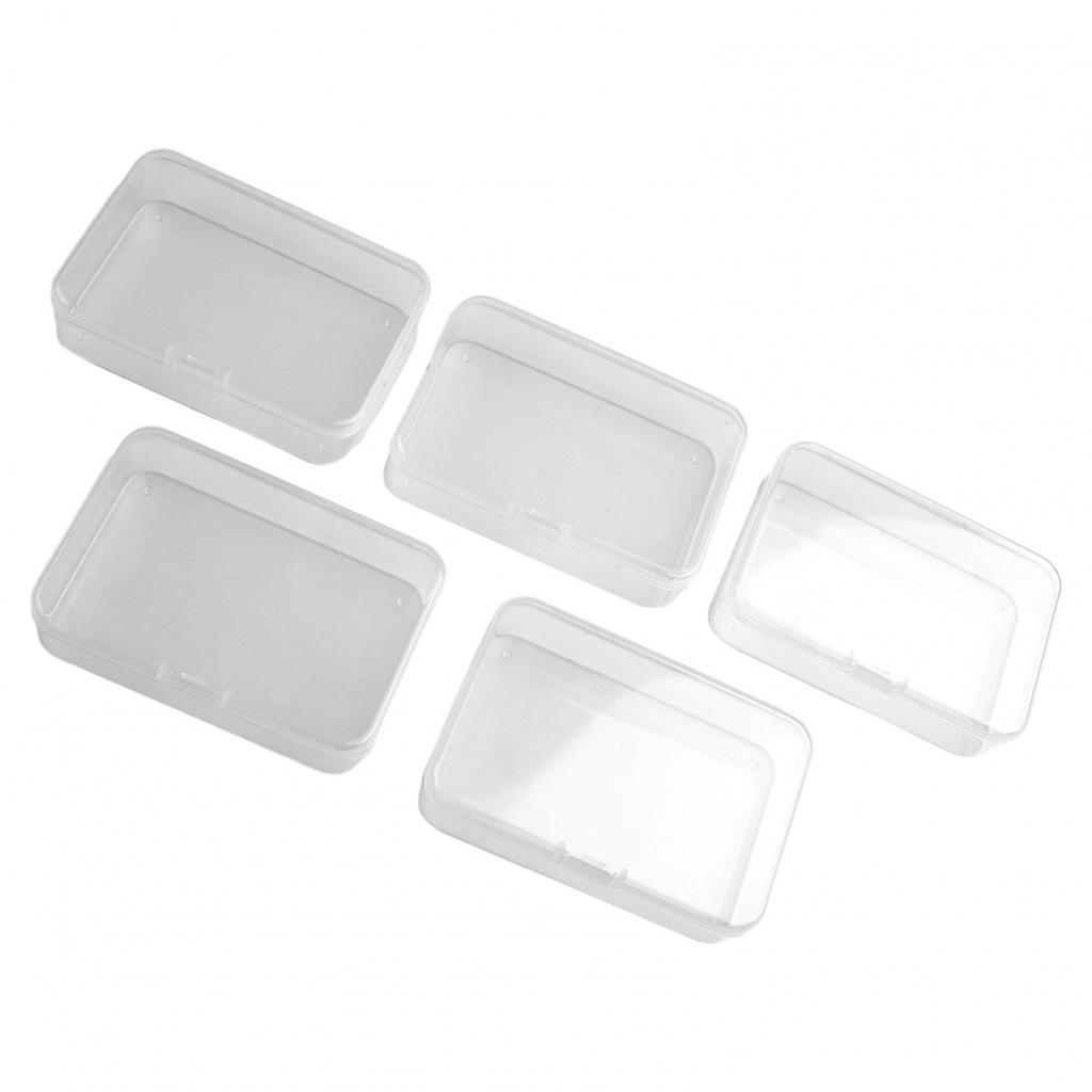 5 Stück Plastikbox Aufbewahrung Nützlicher Behälter Schmuck Neu