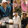Damen Übergroßer Kapuzenpullover Herbst Streetwear Baumwollmischung Langarm Top