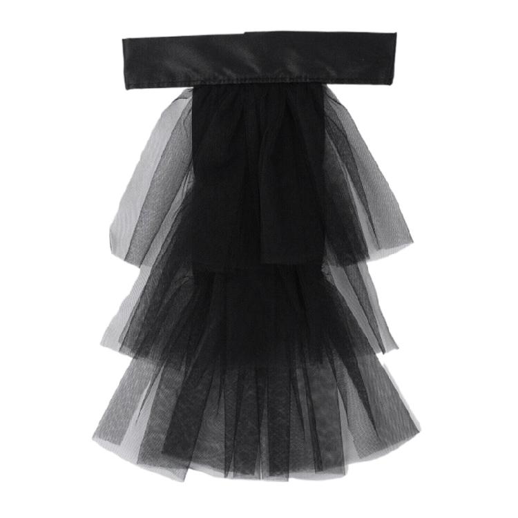 Lace Jabot Collar Victorian Theme Party Neckwear Cosplay Accessory Collar for Halloween Teaparty Dressingup Neckpiece