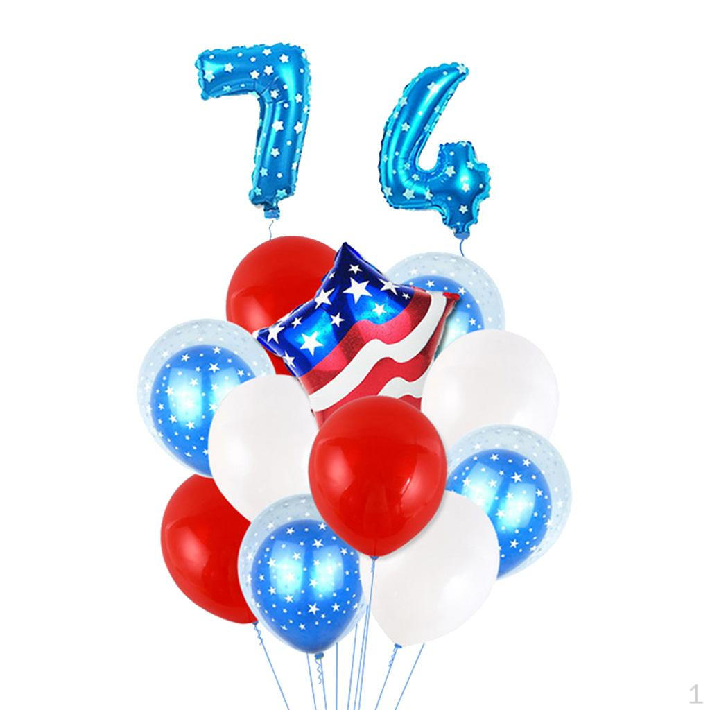 

Flag Latex Balloon Independence Day Dot Blue