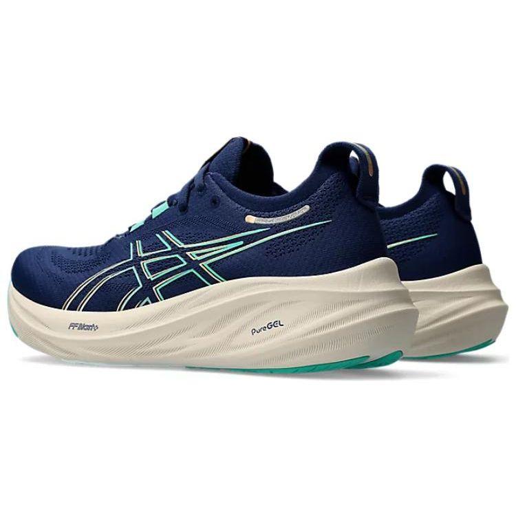 Asics Gel Nimbus 26 Modrá Expanze Aurora Zelená Dámské Běžecké Boty 1012B601-400